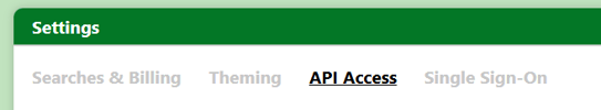Canpro SOS access menu